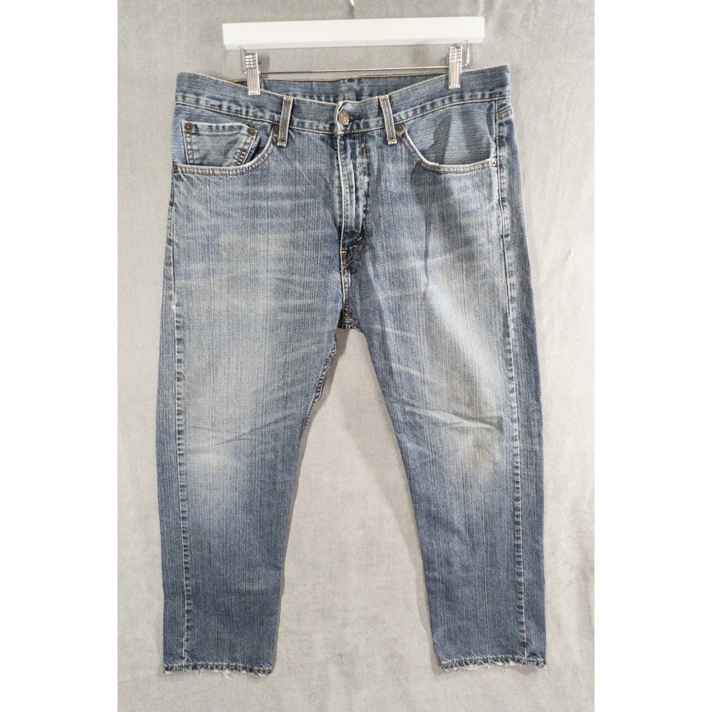 Levis 505 Jeans Mens 36x30 Regular Fit Straight Leg Zip Fly Cotton Denim
